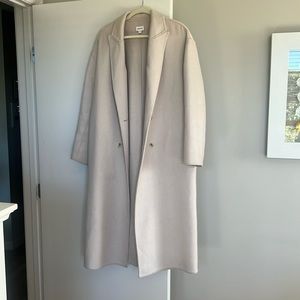 Song of Style oversized cream colored trench